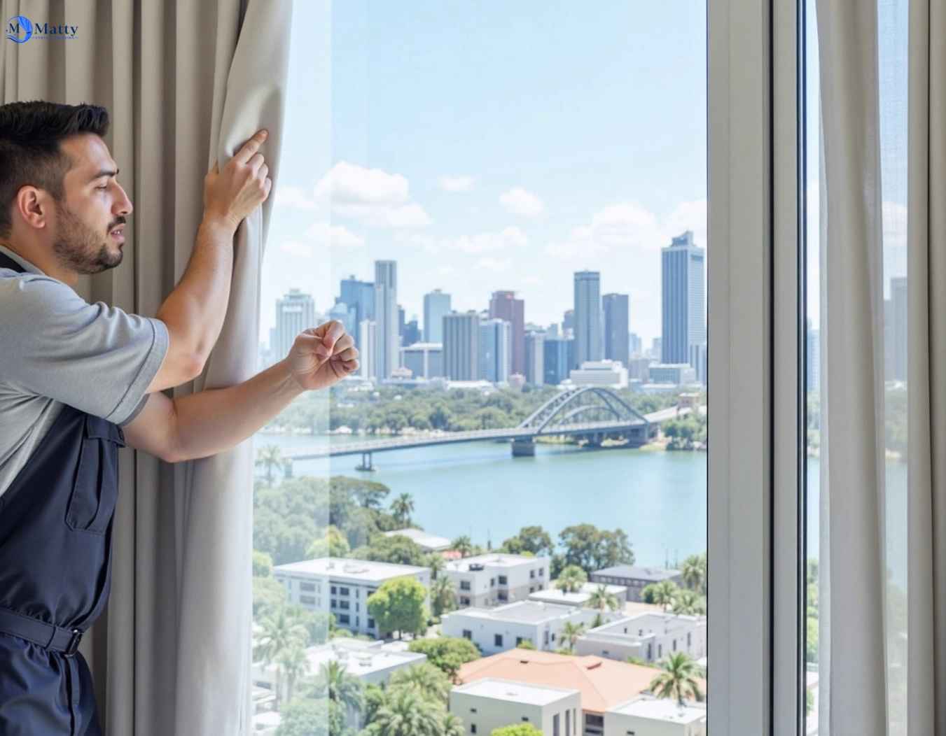 Professional curtain steam cleaning service springvale-vic QLD by Matty Curtain Cleaning